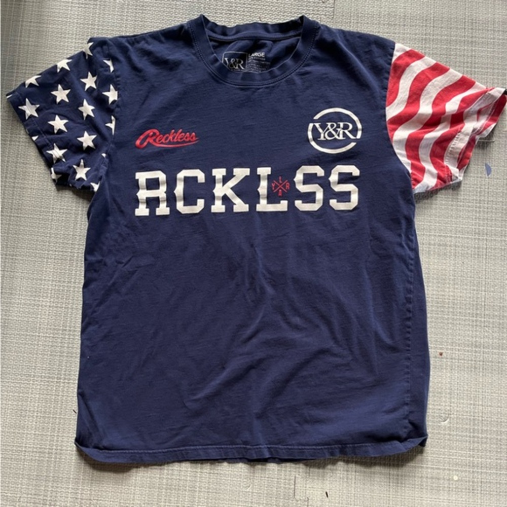 Young and Reckless Y&R USA Stars and Stripes T-shirt